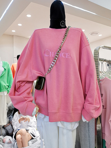 11an休闲宽松加绒卫衣女韩国2021秋冬新款时尚显瘦百搭上衣潮ins