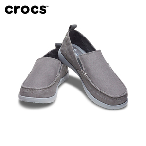 crocs男鞋卡骆驰帆布鞋男士乐福鞋一脚蹬户外休闲鞋平底鞋|207635