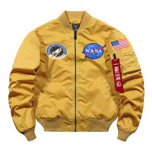 轻量级NASA春秋季薄款美军战术作战空军徽章飞行员夹克男装女外套