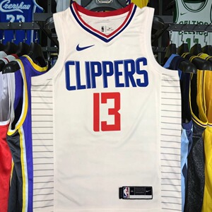 美版正品快船队乔治13号 伦纳德2号球衣75周年au球员版篮球服套装