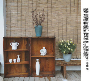 老樟木箱改装多肉置物架装饰老架子上海创意储物箱咖啡台茶具摆设
