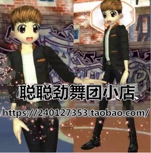 劲舞团yy搭配男新款黑色帅气男生发型 衣服 裤 鞋月拍1 永久拍3