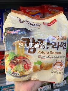 澳门代购韩国进口拉面三养薯仔拉面速食方便面泡面120g*5包600g