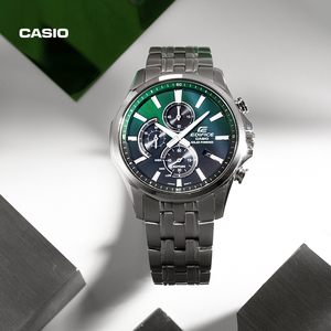 casio旗舰店efb-670商务复古休闲男表卡西欧官方正品edifice
