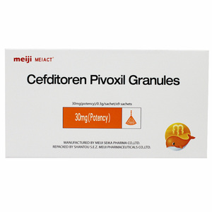 美爱克 头孢托仑匹酯颗粒 30mg(效价)*0.3g*9袋/盒