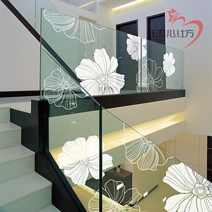 玻璃楼梯贴画