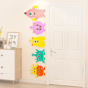 儿童门框墙贴画卧室门上贴纸创意房间布置小图案墙面装饰卡通自粘