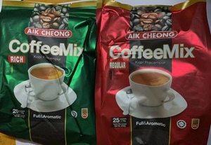 马来西亚AIK CHEONGCoffee Mix益昌3合1即溶咖啡黑咖啡白咖啡奶茶