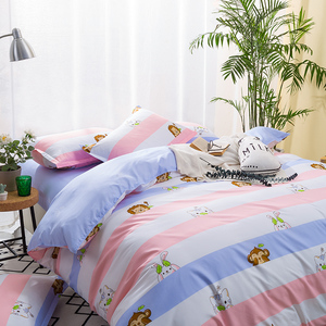 捂着眼睛的猴子床上用品四件套床单被套三件套单人学生宿舍寝室女