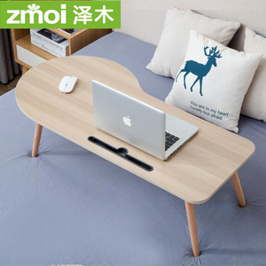 床上小桌子可折叠书桌榻榻米学习桌长条实木腿加长超大懒人电脑桌