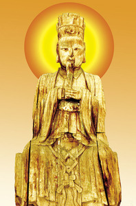 画像绘道教用品挂像招财挂画贴画南岳大帝司天王南岳圣帝秦中