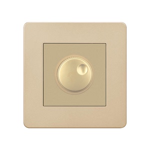 烤漆金暗装86型 大功率1000w无极旋钮灯光亮度吊扇风扇调节开关