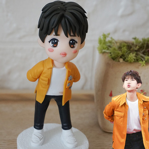 tfboys王源周边生日礼物同款照片定制卡通手办公仔玩偶创意礼物
