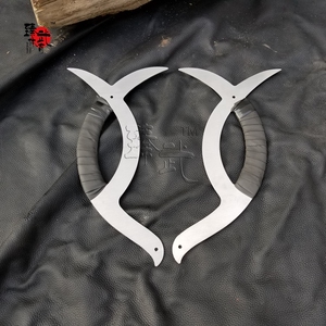 八卦钺不锈钢双钥双钺八卦子午鸳鸯钺鸳鸯钺冷兵器武术用品