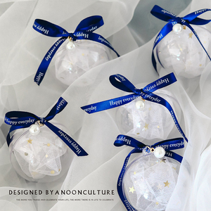 个性INS风新款精致圆球形创意透明喜糖盒 结婚伴娘礼物礼品糖果盒