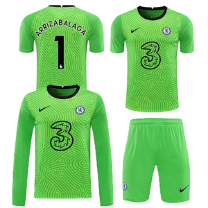 切尔西长袖守门员2021车路士短袖绿色1号凯帕门将服球衣足球队服