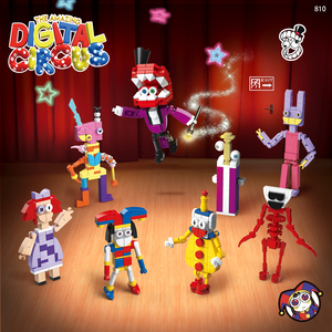 积木神奇数字马戏团拼装贾克斯帕姆尼小丑男孩儿童模型玩具中国