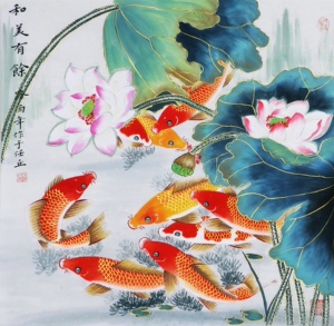 路雨年工笔画鱼