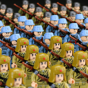 水门桥战役乐高长津湖志愿军积木小人士兵打仗场景拼装玩具全套