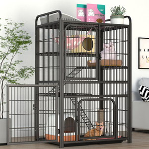 猫笼子猫别墅超大自由空间房子一体家用猫咪用品猫窝猫舍两层猫屋