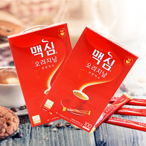 麦馨MAXIM原味三合一速溶咖啡韩国进口原味红麦馨100条礼盒装
