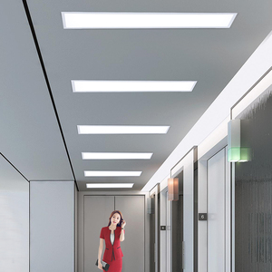 嵌入式led长条灯长方形会议室办公室天花石膏板吊顶内嵌式平板灯