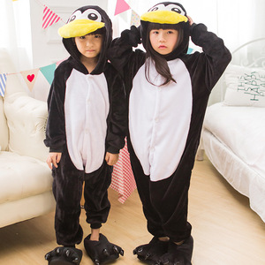 万圣节儿童服装企鹅宝宝衣服连体睡衣幼儿园动物表演服元旦话剧冬