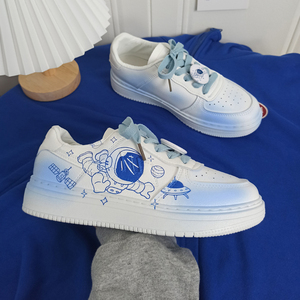 回力ow联名空军一号板鞋女冬季樱花限量星空爆改桃子熟了情侣鞋男