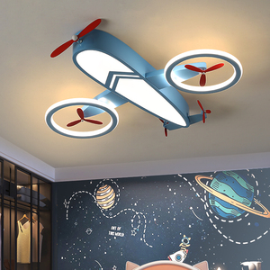 儿童房吸顶灯创意卡通飞机灯现代简约男女孩房间灯云朵卧室灯Q144