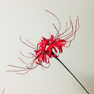 包邮 纸藤花艺 纸藤花 红色曼珠沙华彼岸花 10支材料包 手工作业