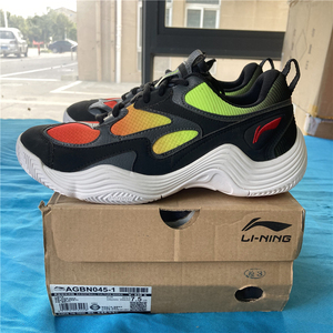 2折瑕疵在正品中国李宁蝴蝶休闲鞋老爹鞋运动鞋agbn045-1吊牌539