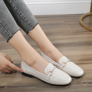 2020新款春秋鞋平底鞋女单鞋软底舒适百搭平跟休闲真皮鞋子淑女鞋