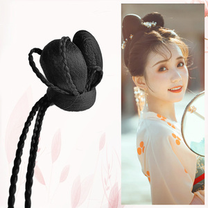 古装汉服假发可爱双头兔耳发髻怜阳髻唐风少女飞天发包新手齐胸