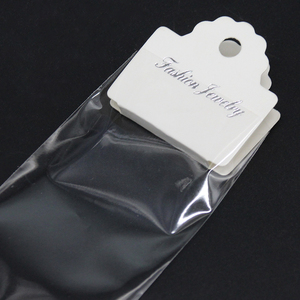 现货diy饰品配件包装卡片4x8cm手链项链挂件吊卡纸卡含opp袋