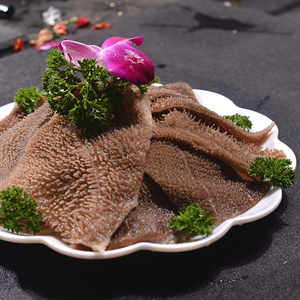 新鲜冷冻毛肚四川火锅食材本色大叶涮菜火锅牛肚盘牛百叶 500g