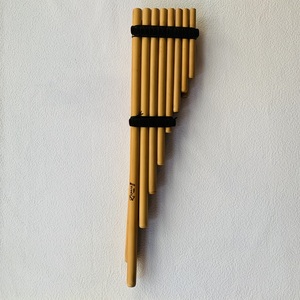 南美排箫原产低音双排排箫印第安乐器大排箫印第安街头艺人乐器