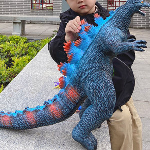大号怪兽哥斯拉软胶恐龙玩具金刚猩猩仿真动物模型儿童礼物男孩子