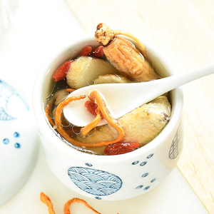 冠膳十全大补汤清补凉汤包气血滋补营养煲汤材料蛹虫草桂圆人参汤