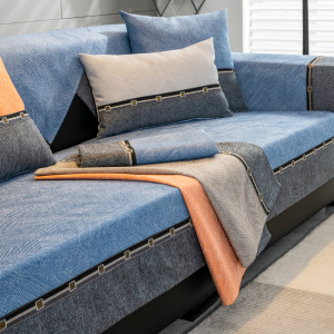 北欧布艺沙发垫棉麻简约现代坐垫盖布四季通用高档防滑亚麻套罩巾