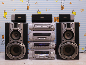 刚到货 二手panasonic/松下 sa-dv150 5碟dvd发烧组合音响 带遥控