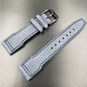 万国iwc大飞行员小王子代用男深蓝色复古针扣小牛皮表带 20 21 22