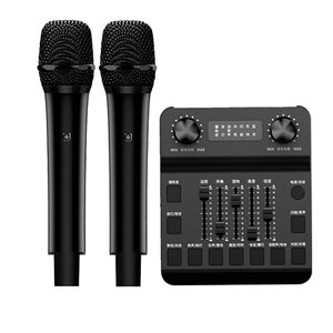 手持无线麦克风k歌专用话筒带声卡适用演出与户外音响君伍jbl音箱