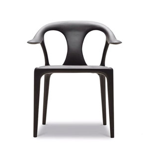 Ceccotti传世家具北美黑胡桃实木餐椅简约轻奢设计师休闲洽谈椅子