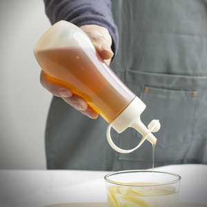日本进口蜂蜜分装瓶挤压瓶子塑料家用食品级蜂蜜神器方便倒蜂蜜罐