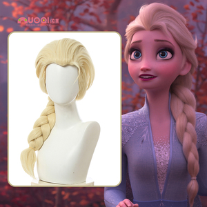 诺琪 冰雪奇缘 艾莎女王 假发cos 艾莎公主elsa 麻花辫子成人假发