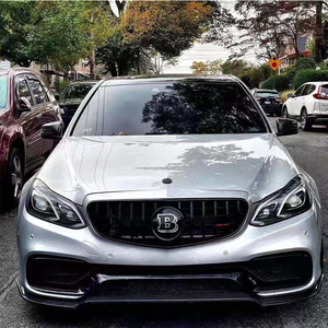 奔驰e级w212真e63前唇改装包围碳纤维巴博斯前铲后唇侧裙尾翼顶翼