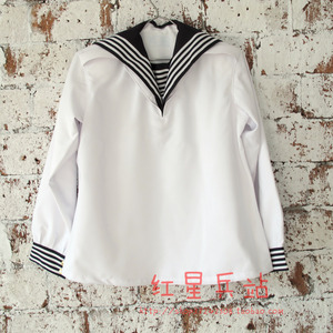 04 87 白色 春秋夏 男女 水兵服 上衣 水手服 常服