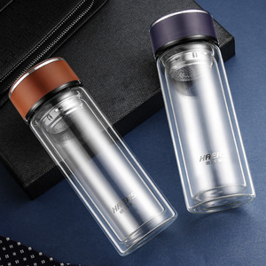 000人付款淘宝哈尔斯泡茶玻璃杯茶韵功夫双层水杯独立茶仓茶水分离