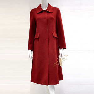 feinu妃奴双面呢羊毛羊绒大衣气质修身外套21021秋冬2021中长女款