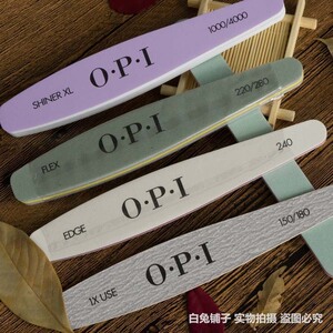 OPI正品美甲修甲工具指甲锉双面搓条 修型打磨抛光条打磨海绵搓条